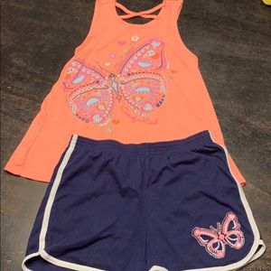 Girl shorts and tank set